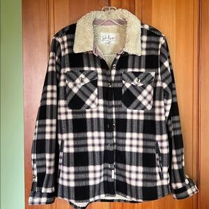 Soho Threads Fleece Sherpa Jacket, Medium